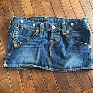 True Religion Mini Skirt